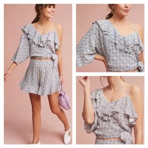Anthropologie Maeve One Shoulder Blouse